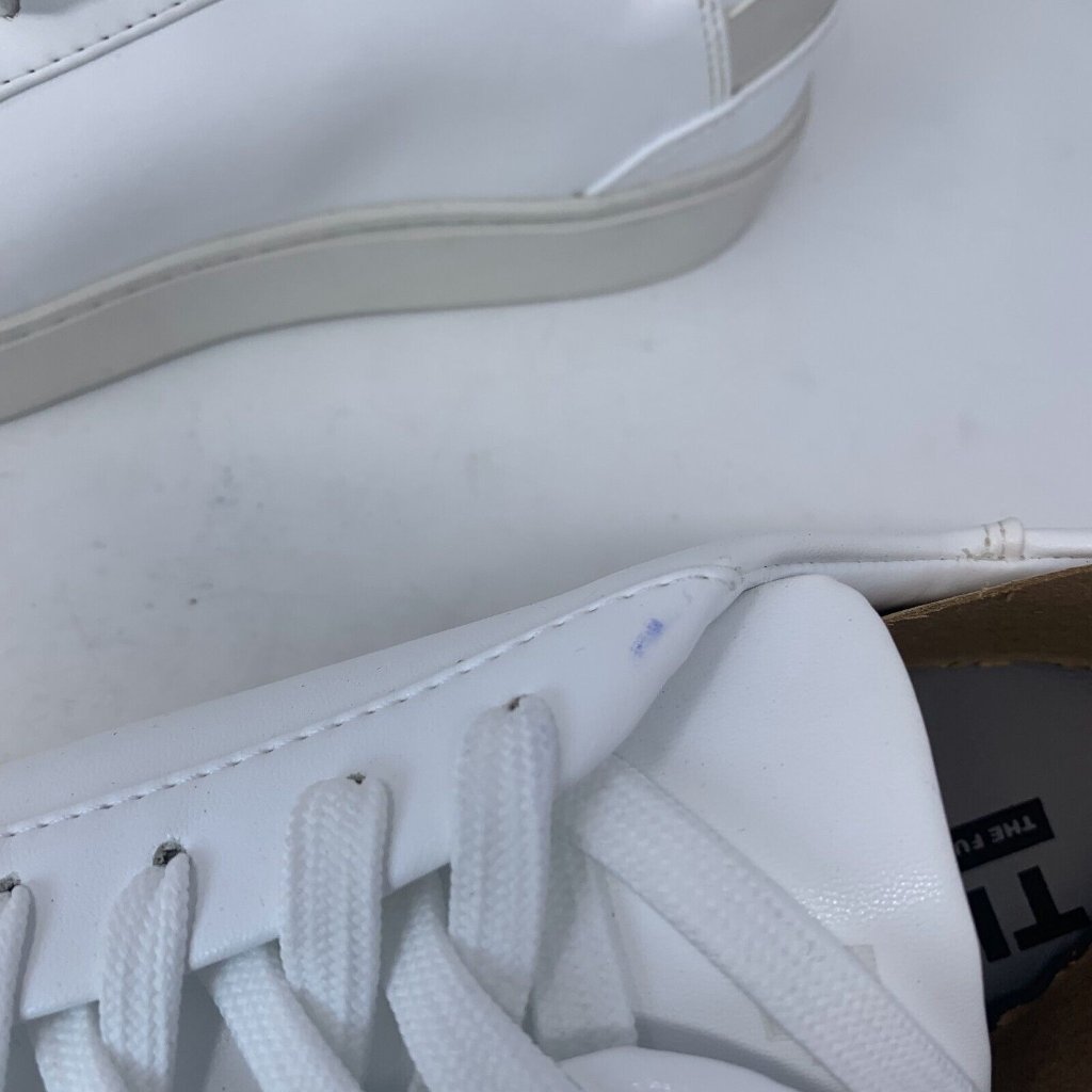 Thousand Fell Sneakers Men's 8 White Leather Lace-Up Casual Athletic Shoes S0710 — image 5 of 8